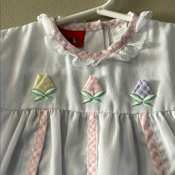 Adorable Baby Dress with Floral Accents - Picture 2 of 5